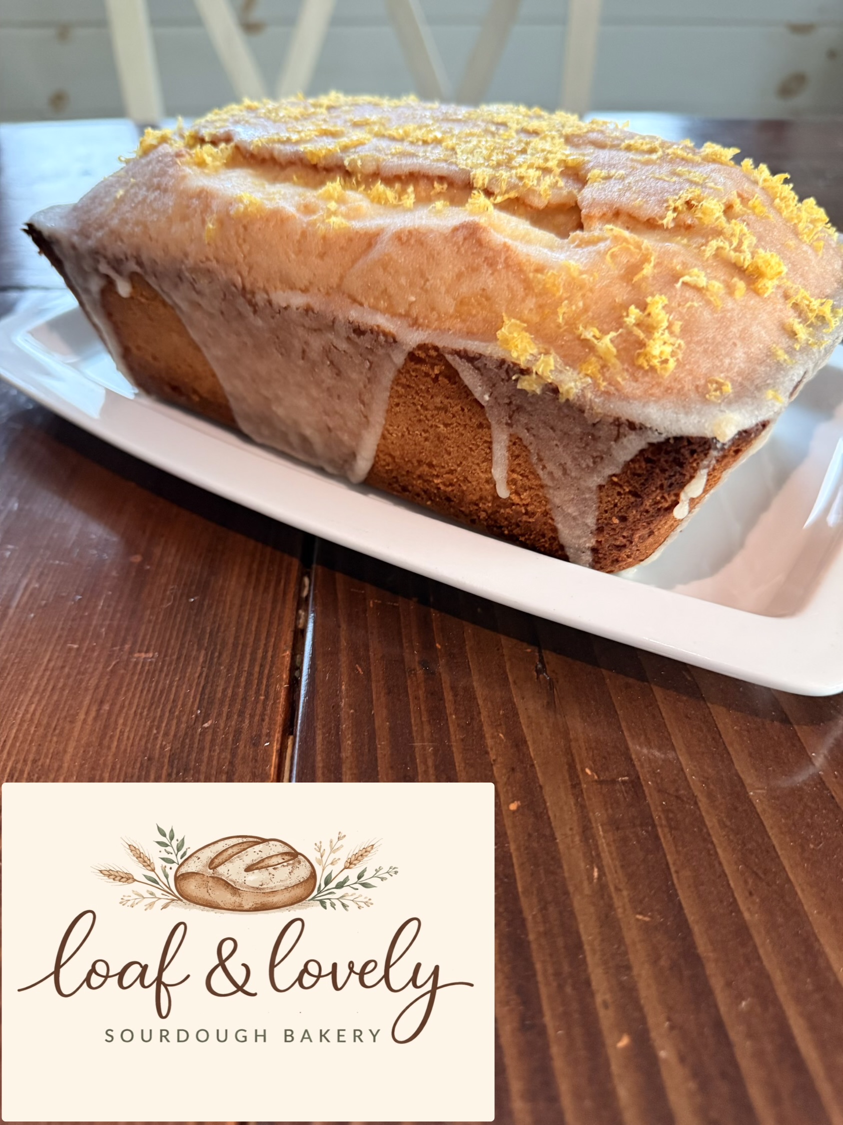 Lemon glazed sourdough loaf from Loaf and Lovely